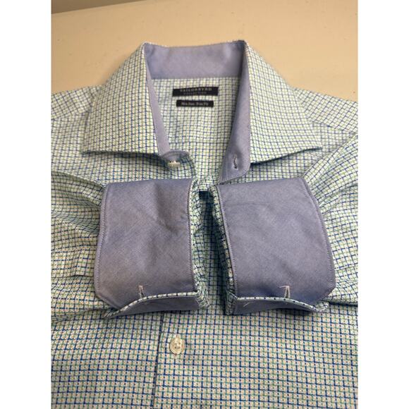 TailorByrd Shirt 15 32/33 Size M Plaid Button Up Long Sleeve Classic Fit - Picture 6 of 11